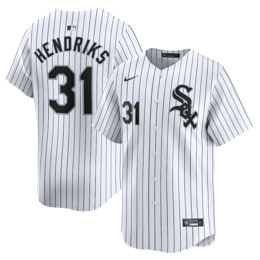 Men Chicago White Sox 31 Liam Hendriks Nike White Home Limited Player MLB Jersey